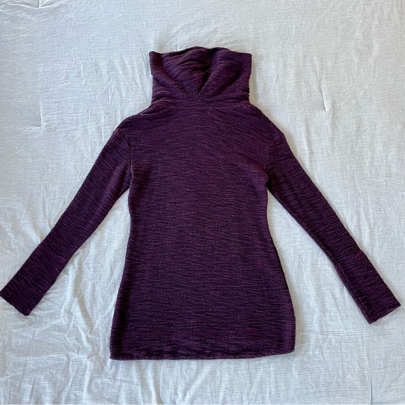 Purple Cowl Neck Sweater - Picture 7 of 7